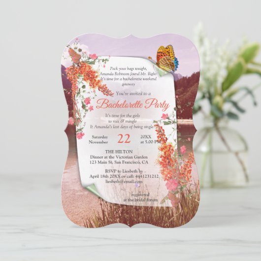 Autumn Neutral-toned Elegant Botanisch thema Kaart (Staand voorkant)