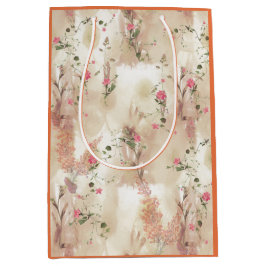 Autumn Neutral-toned Elegant Botanisch thema Medium Cadeauzakje