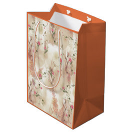 Autumn Neutral-toned Elegant Botanisch thema Medium Cadeauzakje