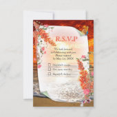 Autumn Neutral-toned Elegant Botanisch thema RSVP Kaartje (Voorkant)