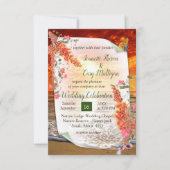 Autumn Neutral-toned Elegant Botanisch thema RSVP Kaartje (Voorkant)