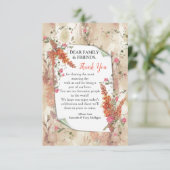 Autumn Neutral-toned Elegant Botanisch thema RSVP Kaartje (Staand voorkant)