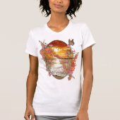 Autumn Neutral-toned Elegant Botanisch thema T-shirt (Voorkant)