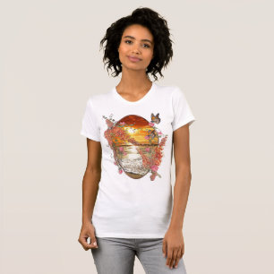 Autumn Neutral-toned Elegant Botanisch thema T-shirt