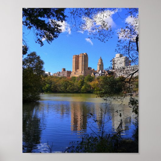 Autumn New York Central Park Poster (Voorkant)