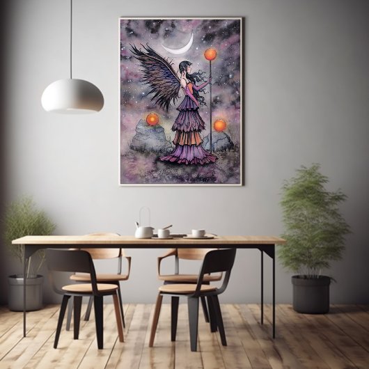 Autumn Night Fairy Art van Molly Harrison Poster