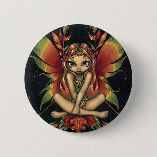 "Autumn Night Fairy" Button (Voorkant)