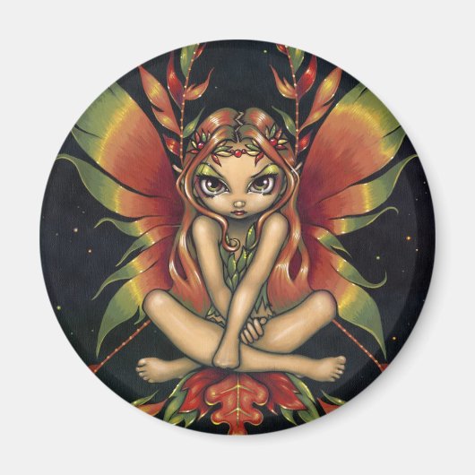 "Autumn Night Fairy" magneet (Voorkant)