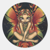 "Autumn Night Fairy" Sticker (Voorkant)