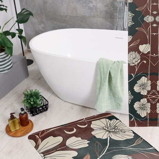 Autumn Noir Bloom Douchegordijn