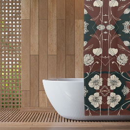 Autumn Noir Bloom Douchegordijn