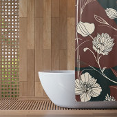 Autumn Noir Bloom Douchegordijn