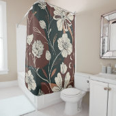 Autumn Noir Bloom Douchegordijn (In situ)