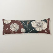 Autumn Noir Bloom Lichaamskussen (Achterkant)