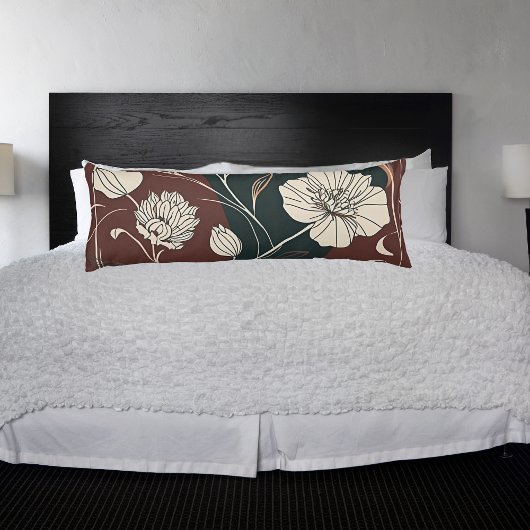 Autumn Noir Bloom Lichaamskussen