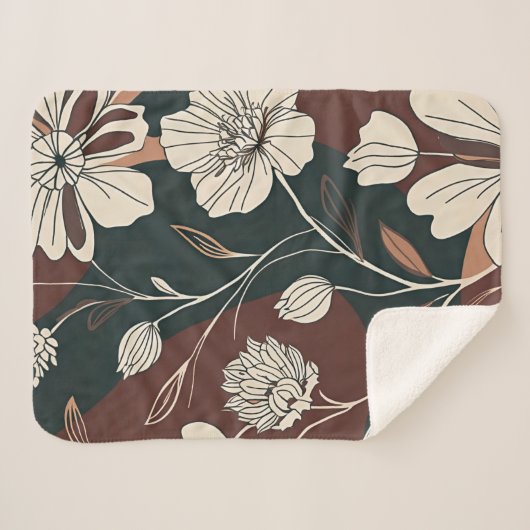 Autumn Noir Sherpa Blanket Sherpa Deken (Voorkant (horizontaal))