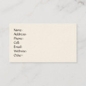 Autumn Nymph-profielkaart Visitekaartje (Achterkant)