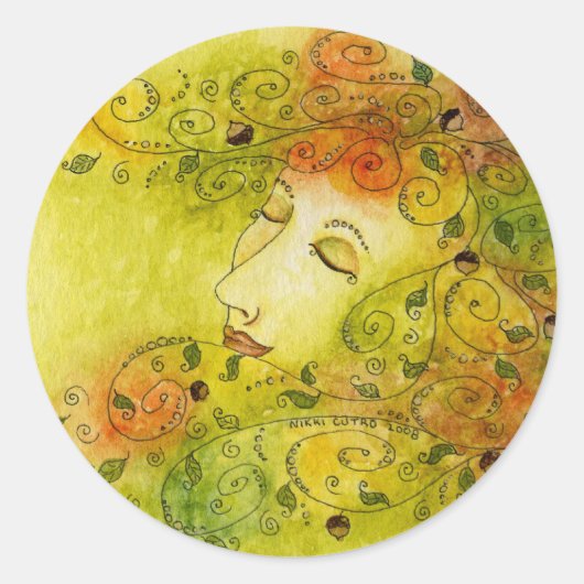 Autumn Nymph Sticker (Voorkant)