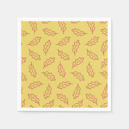 Autumn Oak cocktailservetten - maïs/bes Servet