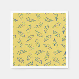 Autumn Oak cocktailservetten - maïs/blauwgroen Servet