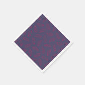 Autumn Oak cocktailservetten - pruim/bes Servet (Hoek)