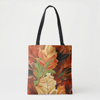 Autumn oak laat abstracte kunst Georgia O'Keeffe B Tote Bag