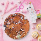 Autumn Oak laat Floral staan Papieren Bordje (Feest)