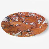 Autumn Oak laat Floral staan Papieren Bordje (Gekanteld)