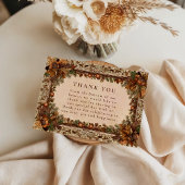 Autumn Oak Leaf Wedding Bedankkaart