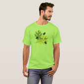 Autumn Oak Leaves and Acorns Herfst t-shirt (Voorkant volledig)