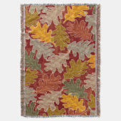 Autumn Oak Leaves Deken (Voorkant Verticaal)