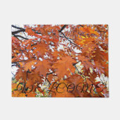Autumn Oak Leaves Welkom Deurmat (Voorkant)