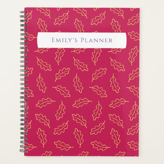 Autumn Oak Planner - bes/maïs (Voorkant)
