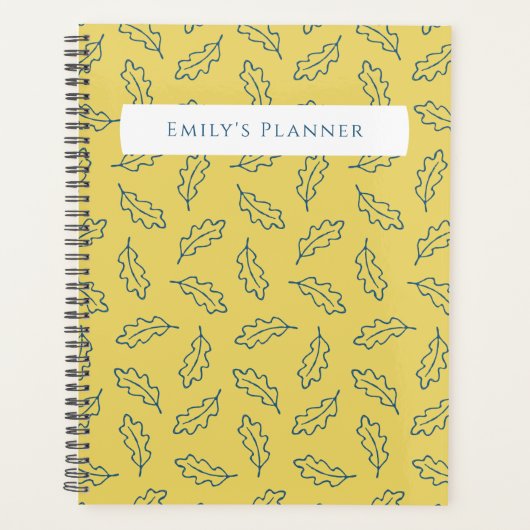 Autumn Oak Planner - maïs/blauwgroen (Voorkant)