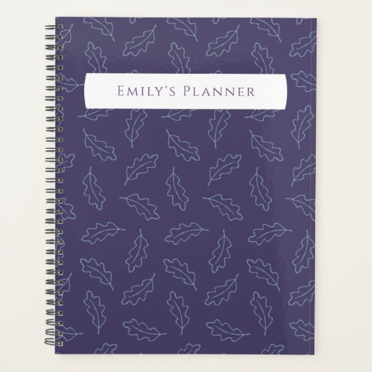 Autumn Oak Planner - pruim/mist (Voorkant)