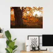 Autumn Oak Poster (Thuiskantoor)