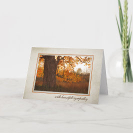 Autumn Oak-sympathiekaart Kaart