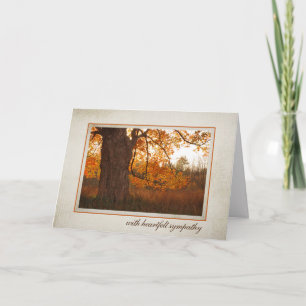 Autumn Oak-sympathiekaart Kaart