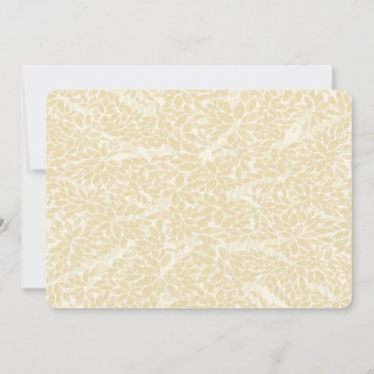 Autumn Oak Wedding Invitation Kaart (Achterkant)