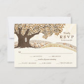 Autumn Oak Wedding RSVP (Voorkant)