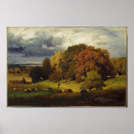 Autumn Oaks George Inness Print (Voorkant)