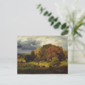 Autumn Oaks George Inness Print Briefkaart (Staand voorkant)