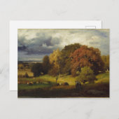 Autumn Oaks George Inness Print Briefkaart (Voorkant / Achterkant)