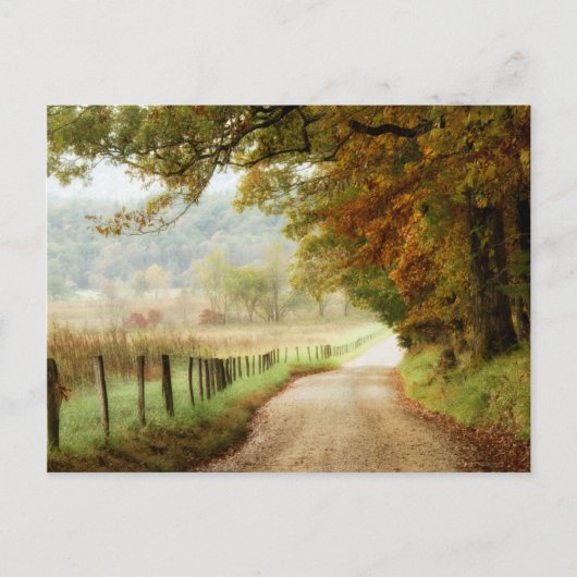 Autumn on a Country Road Briefkaart (Voorkant)