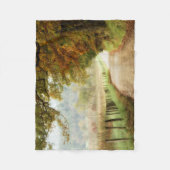 Autumn on a Country Road Fleece Deken (Voorkant)