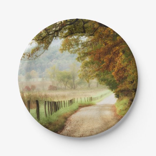 Autumn on a Country Road Papieren Bordje (Voorkant)