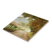 Autumn on a Country Road Tegeltje (Zijkant)