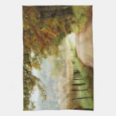 Autumn on a Country Road Theedoek (Verticaal)