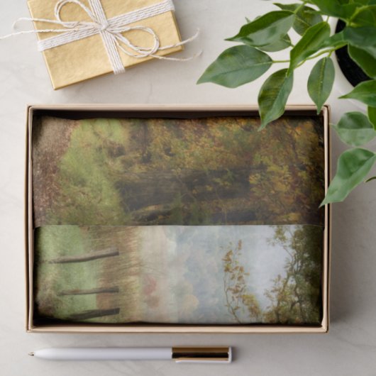 Autumn on a Country Road Tissuepapier (Geschenk)