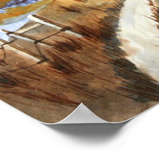 Autumn on Olde Hill Lane Poster (Hoek)